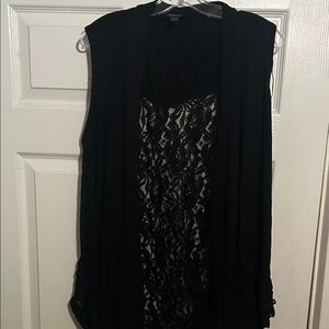 Elegant Black Lace Women's Vest‎